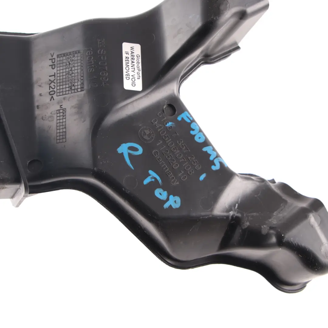 BMW G30 G31 Water Drain Channel Upper Front Right O/S - SKU rhd-7357250 - Part number 7357250