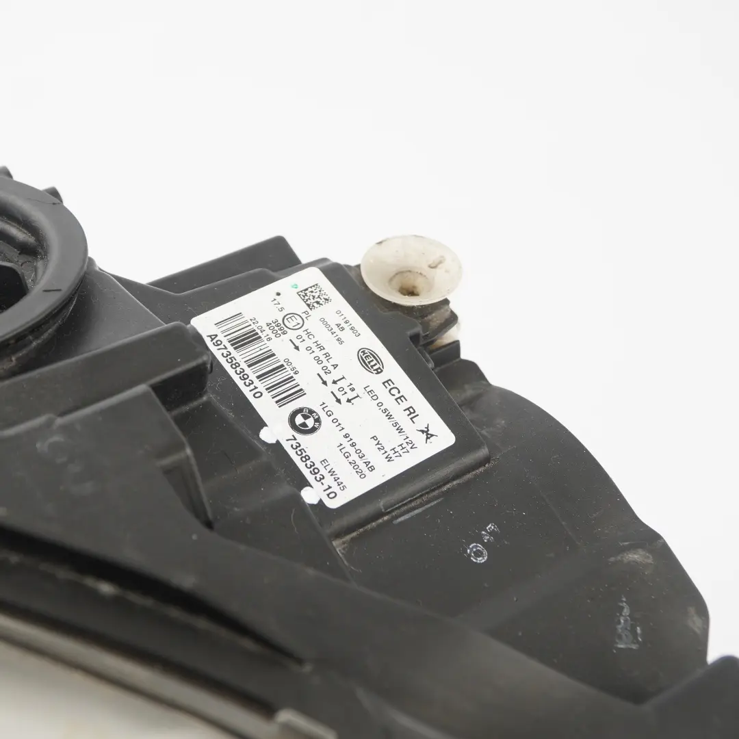 Headlight Headlamp Lamp Light Front Left N/S to BMW F20 F21 LCI with Part number 7358393 BMW F20 F21 LCI Headlight Headlamp Lamp Light Front Left N/S - SKU rhd-7358393 - Part number 7358393
