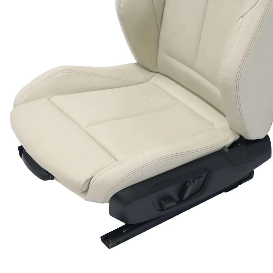  Front Seat BMW F36 M Sport Heated Memory Left N/S Leather Dakota Elfenbein Weiss - SKU rhd-7369309-2 - Part number 7369309
