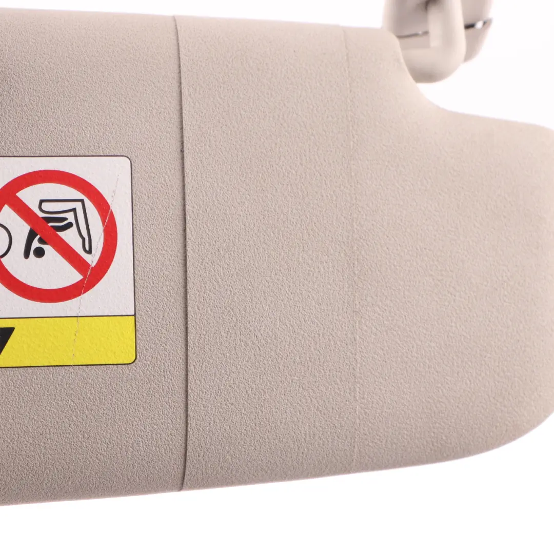 Sonnenblende mit Label Spiegel links SATELLITE GRAU für Mini Cooper F55 F56 mit Teilenummer 7382101 Mini Cooper F55 F56 Sonnenblende mit Label Spiegel links SATELLITE GRAU - SKU rhd-7382101 - Teilenummer 7382101