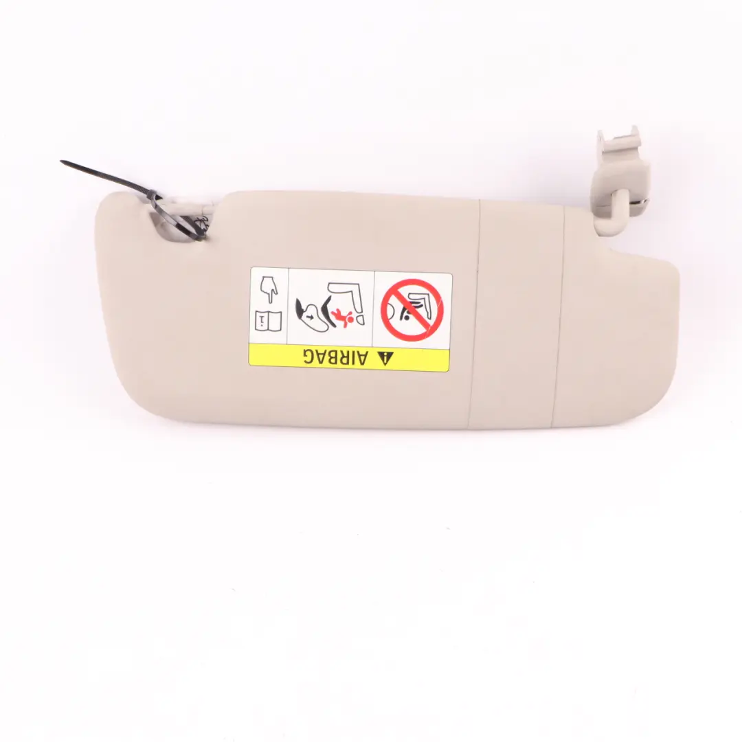 Mini Cooper F55 F56 Sonnenblende mit Label Spiegel links SATELLITE GRAU - SKU rhd-7382101 - Teilenummer 7382101
