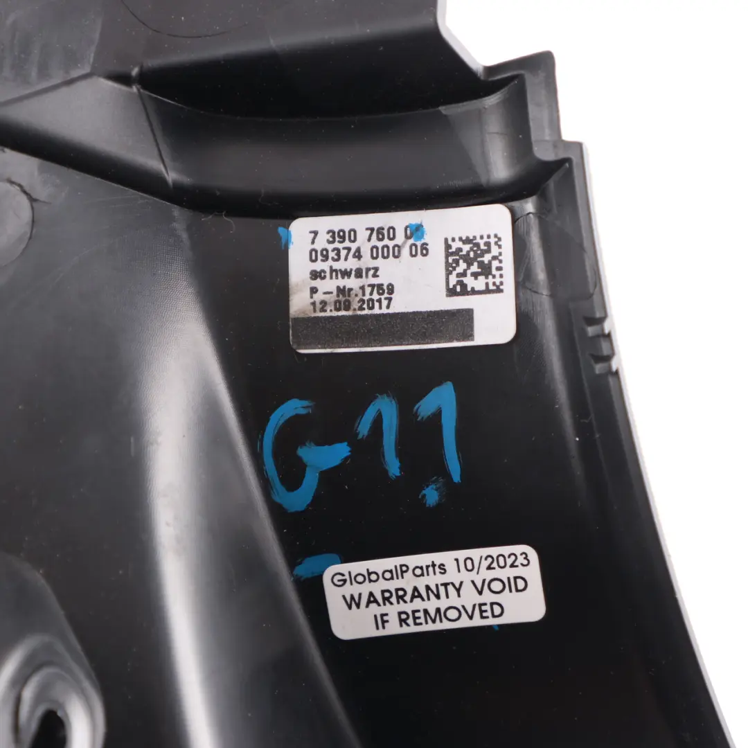 Lateral Trim Panel Lower Kick Plate Front Right O/S Black 7343440 to BMW G11 with Part number 7390760 BMW G11 Lateral Trim Panel Lower Kick Plate Front Right O/S Black 7343440 - SKU rhd-7390760 - Part number 7390760
