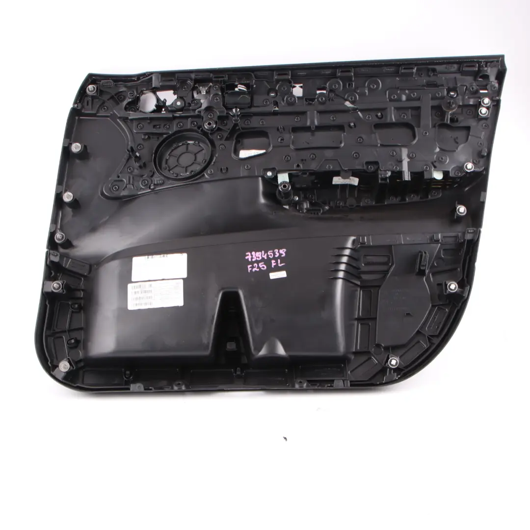  Door Card BMW X3 F25 Front Left N/S Trim Lining Cover Leather Nevada Black - SKU rhd-7394539 - Part number 7394539