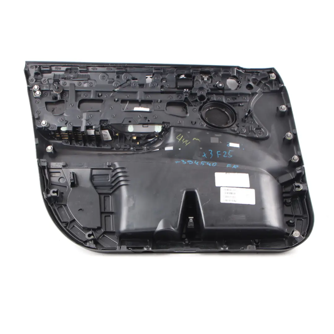 Door Card BMW X3 F25 Front Right O/S Trim Lining Cover Leather Nevada Black to with Part number 7394540 Door Card BMW X3 F25 Front Right O/S Trim Lining Cover Leather Nevada Black - SKU rhd-7394540 - Part number 7394540