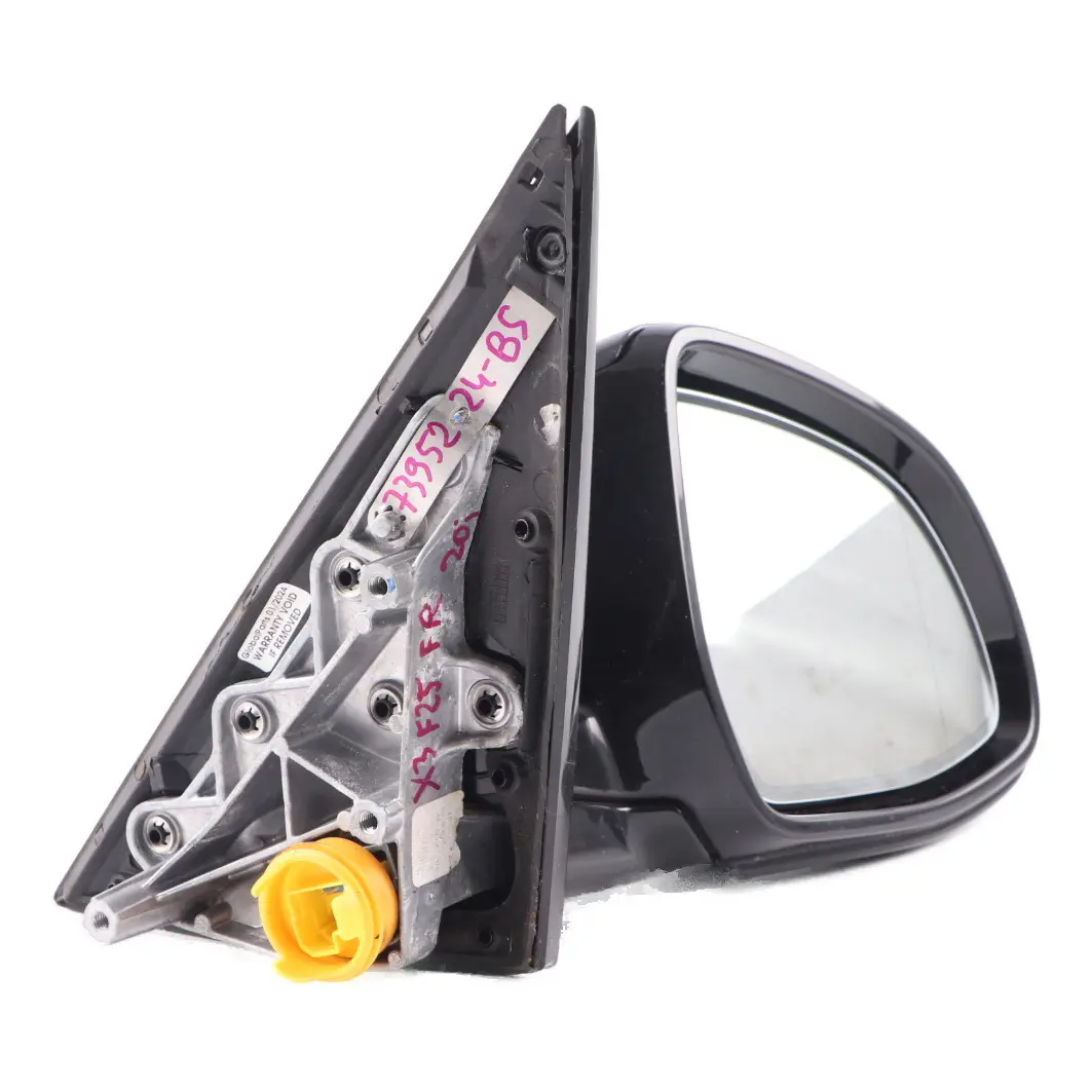 Wing Mirror Heated High Gloss Door Right O/S Black Sapphire - 475 to BMW X3 F25 with Part number 7395224 BMW X3 F25 Wing Mirror Heated High Gloss Door Right O/S Black Sapphire - 475 - SKU rhd-7395224-BS - Part number 7395224