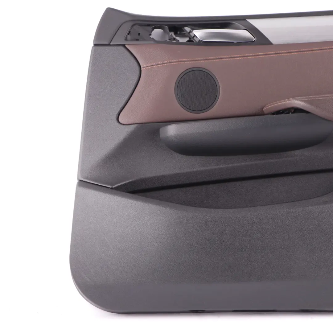 Door Card Front Right O/S Trim Lining Cover Leather Nevada Mokka to BMW X3 F25 with Part number 7395380 BMW X3 F25 Door Card Front Right O/S Trim Lining Cover Leather Nevada Mokka - SKU rhd-7395380 - Part number 7395380