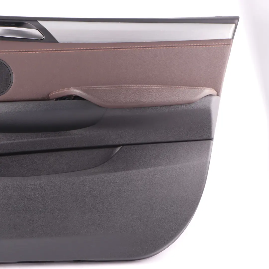 BMW X3 F25 Door Card Front Right O/S Trim Lining Cover Leather Nevada Mokka - SKU rhd-7395380 - Part number 7395380