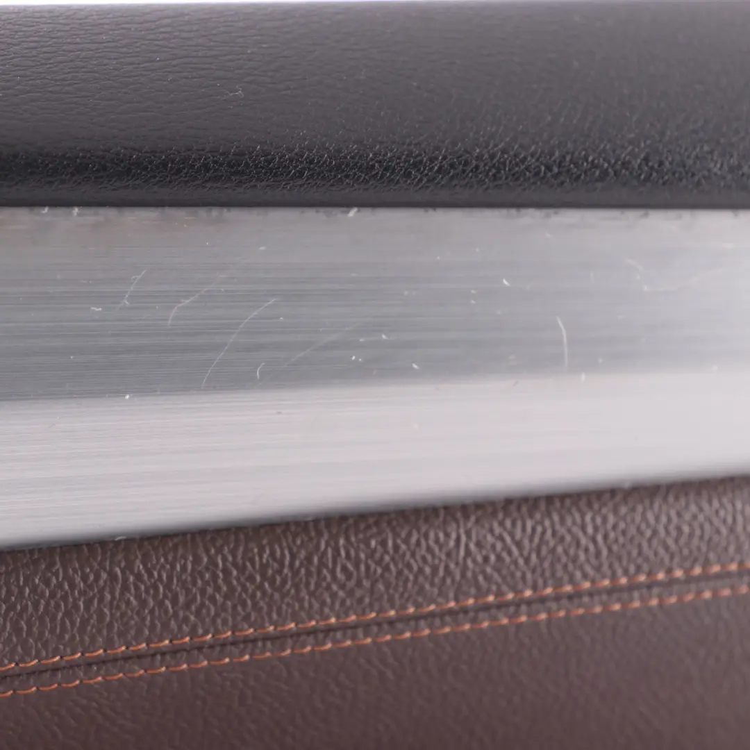 Door Card Front Right O/S Trim Lining Cover Leather Nevada Mokka to BMW X3 F25 with Part number 7395380 BMW X3 F25 Door Card Front Right O/S Trim Lining Cover Leather Nevada Mokka - SKU rhd-7395380 - Part number 7395380