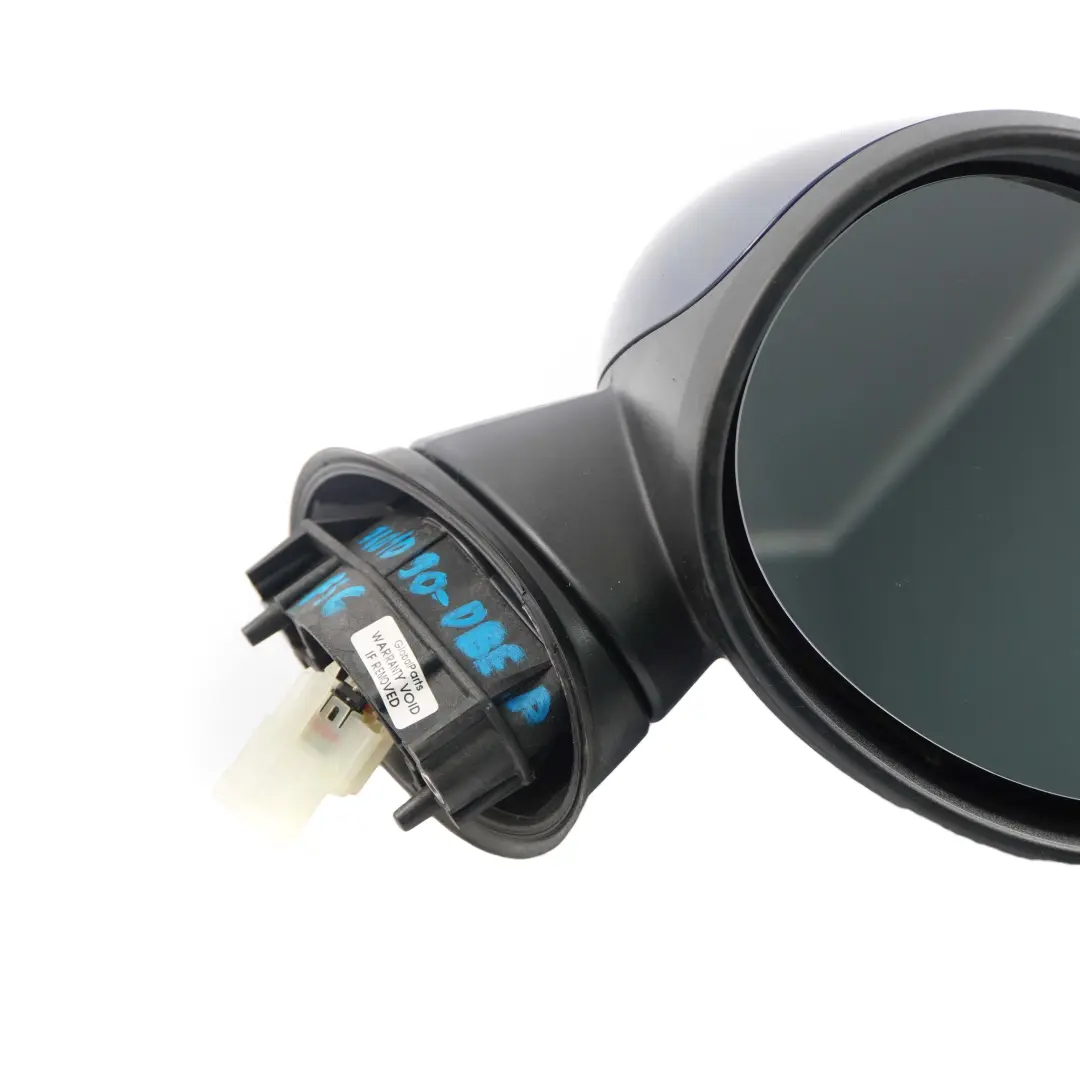 Right O/S Outside Heated Wing Mirror Deep Blue B69 to Mini Cooper F55 F56 F57 with Part number 7401090 Mini Cooper F55 F56 F57 Right O/S Outside Heated Wing Mirror Deep Blue B69 - SKU rhd-7401090-DEEP - Part number 7401090