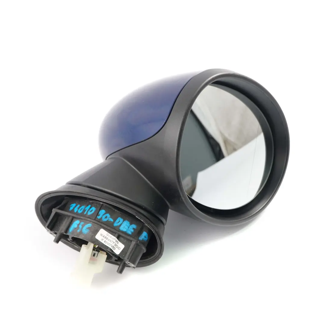 Right O/S Outside Heated Wing Mirror Deep Blue B69 to Mini Cooper F55 F56 F57 with Part number 7401090 Mini Cooper F55 F56 F57 Right O/S Outside Heated Wing Mirror Deep Blue B69 - SKU rhd-7401090-DEEP - Part number 7401090
