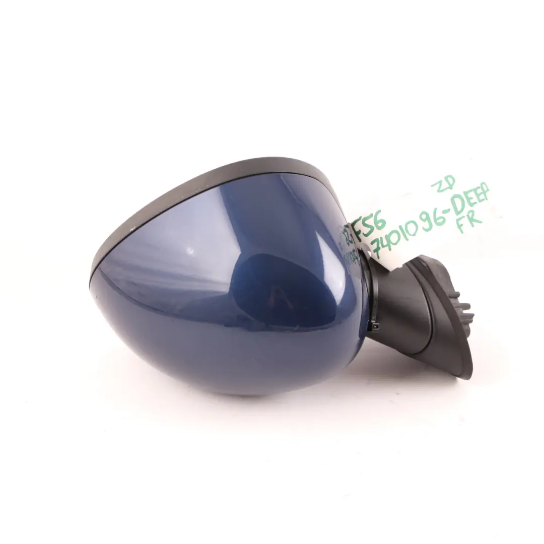 Wing Mirror Mini F56 F55 F57 Power Fold Right O/S Heated Deep Blue Metallic B69 to with Part number 7401096 Wing Mirror Mini F56 F55 F57 Power Fold Right O/S Heated Deep Blue Metallic B69 - SKU rhd-7401096-DEEP - Part number 7401096