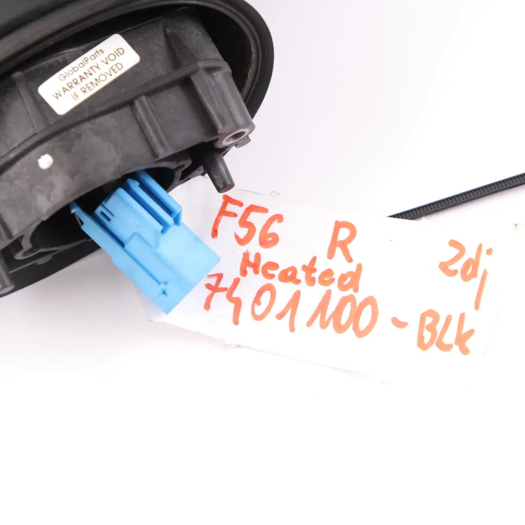 Wing Mirror Mini F55 F56 Auto Dip Power Fold Heated Right Door O/S Black to with Part number 7401100 Wing Mirror Mini F55 F56 Auto Dip Power Fold Heated Right Door O/S Black - SKU rhd-7401100-BLK - Part number 7401100