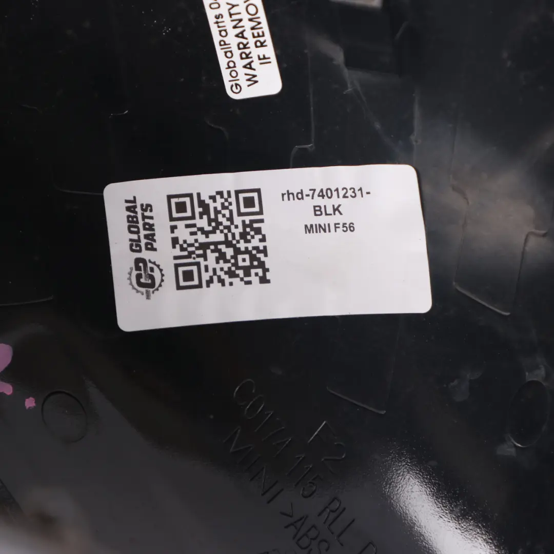Wing Mirror Cover Cap Left N/S Black to Mini Cooper F54 F55 F56 F57 F60 with Part number 7401231 Mini Cooper F54 F55 F56 F57 F60 Wing Mirror Cover Cap Left N/S Black - SKU rhd-7401231-BLK - Part number 7401231