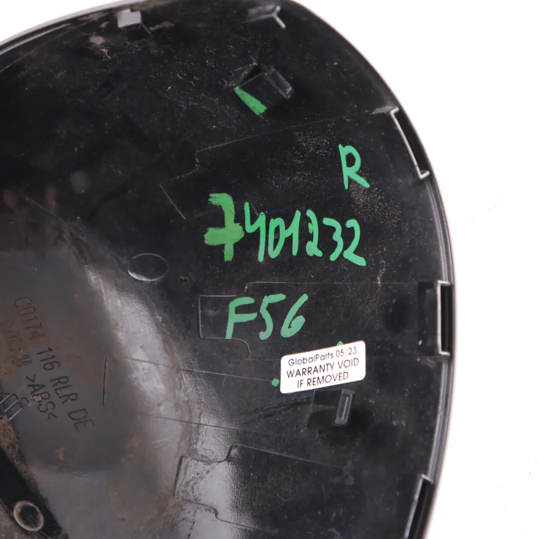 Wing Mirror Cover Mini Cooper F55 F56 F60 Cap Casing Right O/S Door Black to with Part number 7401232 Wing Mirror Cover Mini Cooper F55 F56 F60 Cap Casing Right O/S Door Black - SKU rhd-7401232-BLK - Part number 7401232