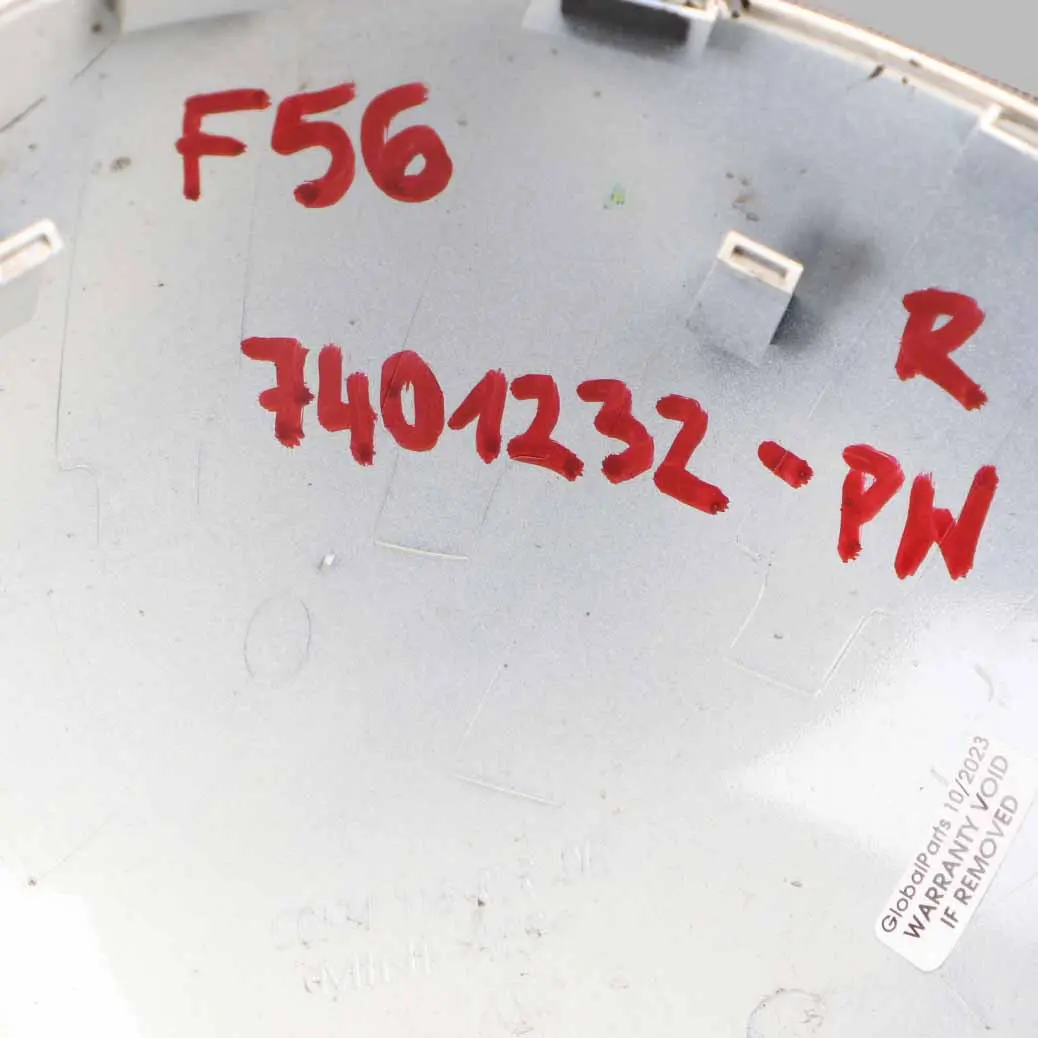 Wing Mirror Cover Mini F55 F56 F60 Cap Casing Right O/S Door Pepper White - 850 to with Part number 7401232 Wing Mirror Cover Mini F55 F56 F60 Cap Casing Right O/S Door Pepper White - 850 - SKU rhd-7401232-PW - Part number 7401232