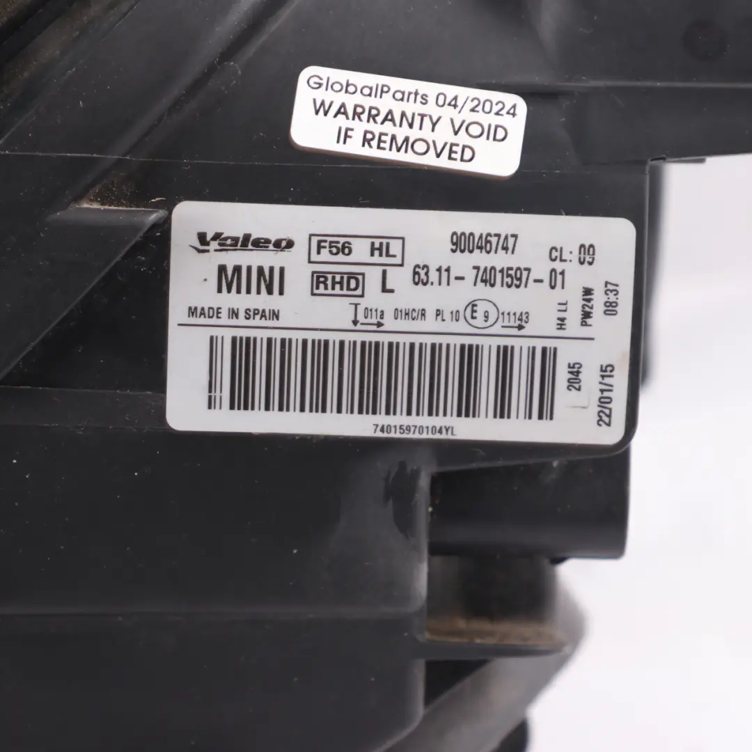 Headlight Headlamp Lamp Turn Indicator Yellow Left N/S to MINI Cooper F55 F56 F57 with Part number 7401597 MINI Cooper F55 F56 F57 Headlight Headlamp Lamp Turn Indicator Yellow Left N/S - SKU rhd-7401597-2 - Part number 7401597