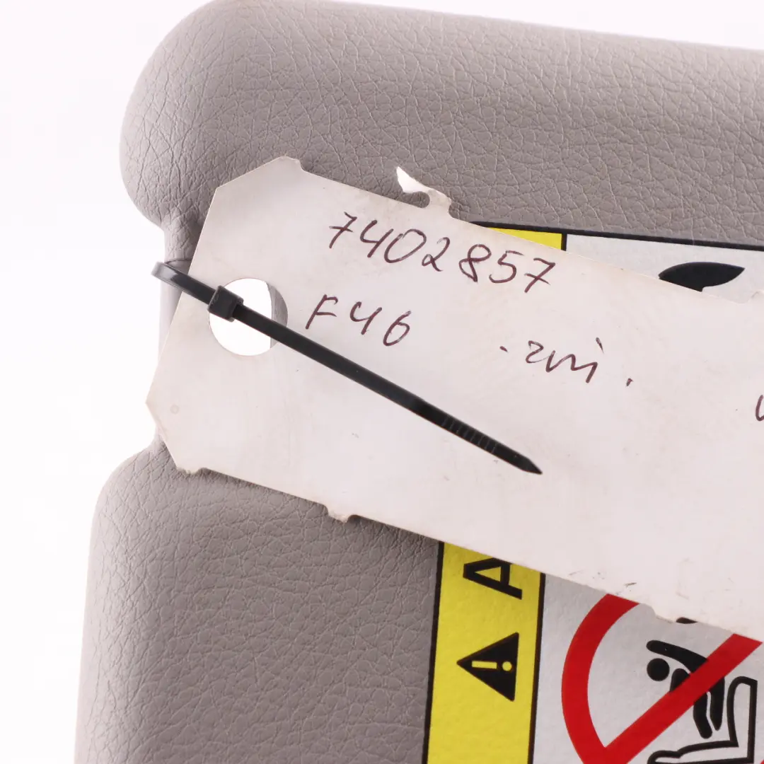 Sun Visor Cover Label Mirror Left N/S Everest Grey to BMW F46 with Part number 7402857 BMW F46 Sun Visor Cover Label Mirror Left N/S Everest Grey - SKU rhd-7402857 - Part number 7402857