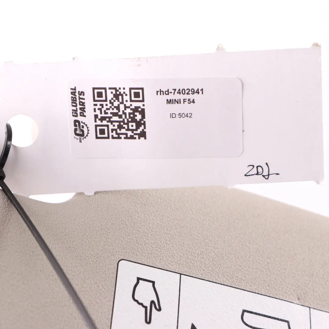 Sun Visor Left N/S Mirror Panel Cover Sunvisor Grey to Mini Clubman F54 with Part number 7402941 Mini Clubman F54 Sun Visor Left N/S Mirror Panel Cover Sunvisor Grey - SKU rhd-7402941 - Part number 7402941