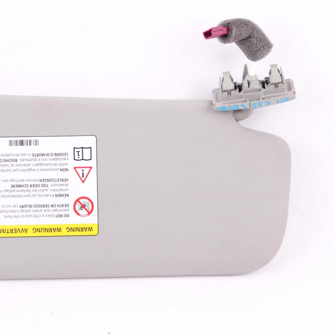  Sun Visor BMW X3 F25 X4 F26 Left Mirror Illuminated N/S Grey - SKU rhd-7403557 - Part number 7403557