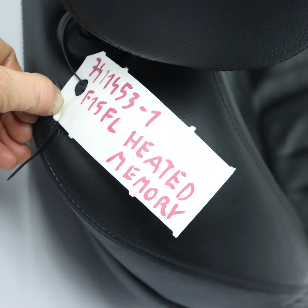 Front Seat BMW X5 F15 X6 F16 M Sport Left N/S Heated Memory Leather Dakota Black to with Part number 7411453 Front Seat BMW X5 F15 X6 F16 M Sport Left N/S Heated Memory Leather Dakota Black - SKU rhd-7411453-1 - Part number 7411453