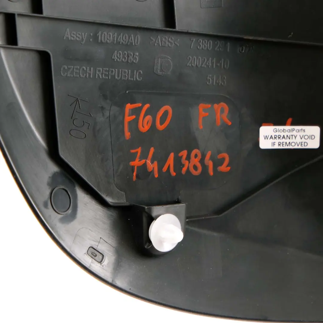 Side Trim Panel Front Right O/S Bottom Cover Black to Mini Countryman F60 with Part number 7380291 Mini Countryman F60 Side Trim Panel Front Right O/S Bottom Cover Black - SKU rhd-7413842 - Part number 7380291