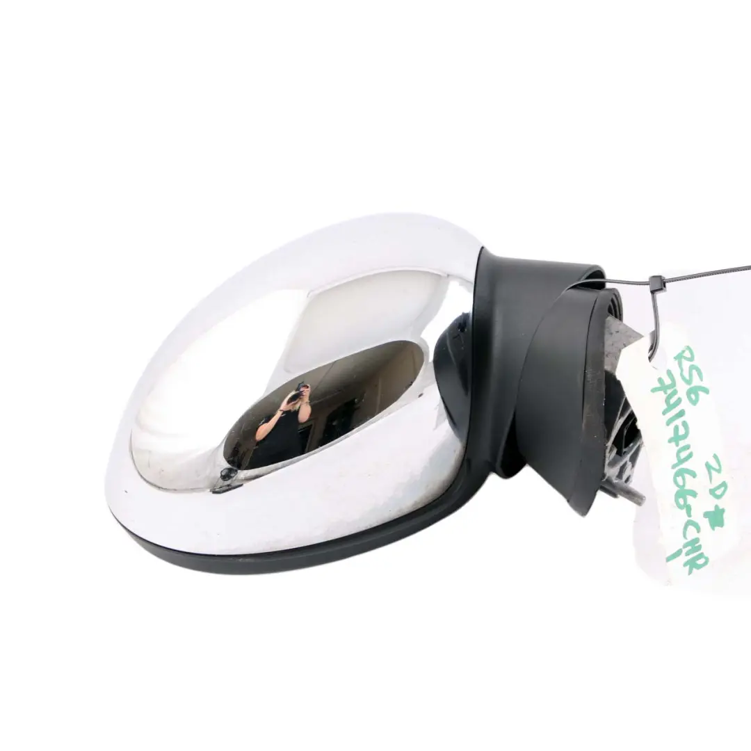 Wing Mirror Mini R55 R56 1 Right Door Power Fold O/S Chrome 7 Pins to with Part number 7417466 Wing Mirror Mini R55 R56 1 Right Door Power Fold O/S Chrome 7 Pins - SKU rhd-7417466-CHR1 - Part number 7417466
