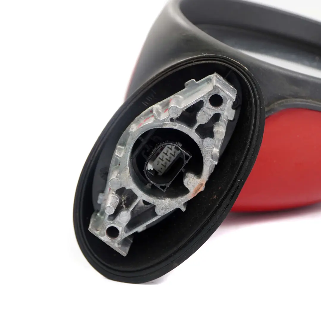 Mini Cooper R55 R56 Right Door Wing Mirror Power Fold O/S 7 Pins Chili Red 851 - SKU rhd-7417466-CHRED - Part number 7417466