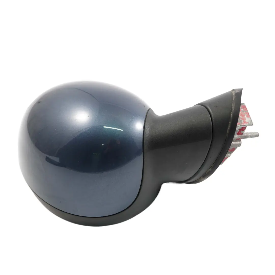 Right Door Wing Mirror Power Fold O/S 7 Pins Horizon Blue to Mini Cooper R55 R56 with Part number 7417466 Mini Cooper R55 R56 Right Door Wing Mirror Power Fold O/S 7 Pins Horizon Blue - SKU rhd-7417466-HB - Part number 7417466