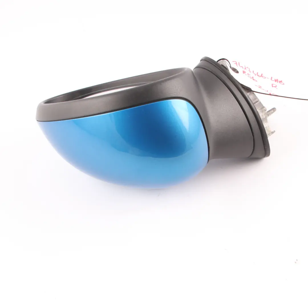 Right Door Wing Mirror Power Fold O/S Laser Blue to Mini Cooper One R55 R56 with Part number 7417466 Mini Cooper One R55 R56 Right Door Wing Mirror Power Fold O/S Laser Blue - SKU rhd-7417466-LAB - Part number 7417466