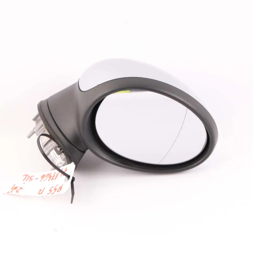 Wing Mirror Mini Cooper R55 R56 Right Door Power Fold Heated O/S 7 Pins Silver to with Part number 7417466 Wing Mirror Mini Cooper R55 R56 Right Door Power Fold Heated O/S 7 Pins Silver - SKU rhd-7417466-SIL - Part number 7417466