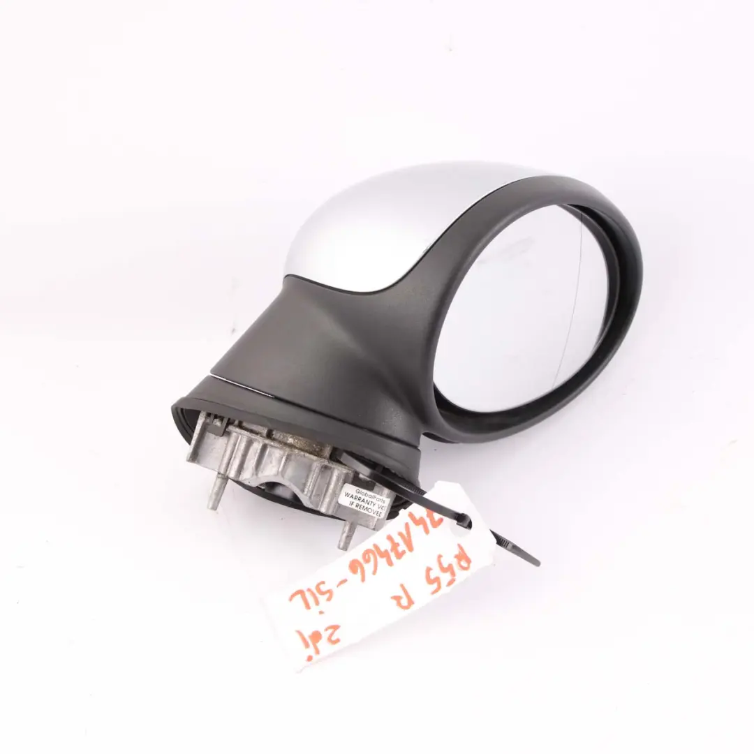 Wing Mirror Mini Cooper R55 R56 Right Door Power Fold Heated O/S 7 Pins Silver to with Part number 7417466 Wing Mirror Mini Cooper R55 R56 Right Door Power Fold Heated O/S 7 Pins Silver - SKU rhd-7417466-SIL - Part number 7417466