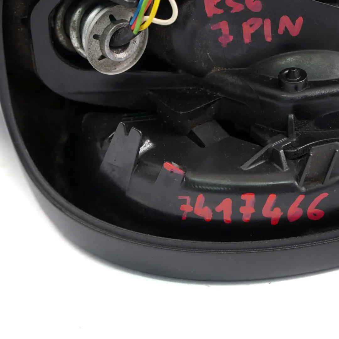 Heated Right Door Wing Mirror Base Power Fold O/S 7 pin to Mini Cooper R56 with Part number 7417466 Mini Cooper R56 Heated Right Door Wing Mirror Base Power Fold O/S 7 pin - SKU rhd-7417466 - Part number 7417466