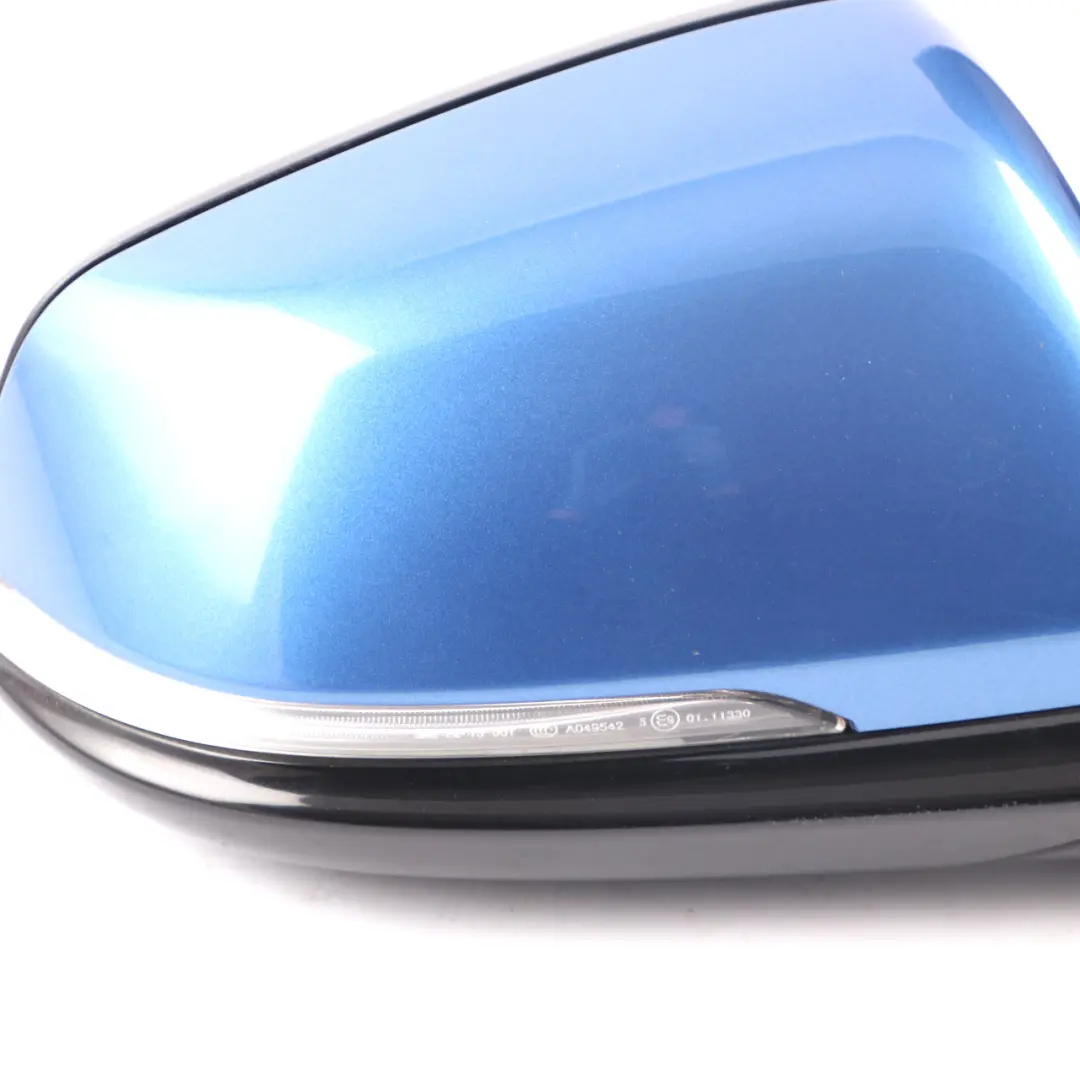 Wing Mirror Door Right O/S Estoril Blue Metallic - B45 to BMW F46 with Part number 7421476 BMW F46 Wing Mirror Door Right O/S Estoril Blue Metallic - B45 - SKU rhd-7421476-EB - Part number 7421476