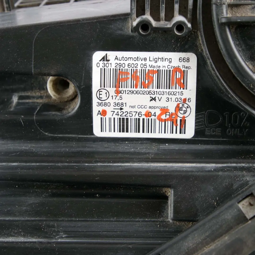 Front Headlight BMW F45 F46 Headlamp Lamp Light Right O/S Driver's Side to with Part number 7422576 Front Headlight BMW F45 F46 Headlamp Lamp Light Right O/S Driver's Side - SKU rhd-7422576 - Part number 7422576