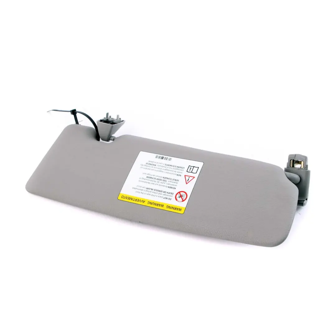 Sun Visor With Mirror Label Left Everestgrau Grey to BMW 1 Series 1 F20 F21 LCI with Part number 7423309 BMW 1 Series 1 F20 F21 LCI Sun Visor With Mirror Label Left Everestgrau Grey - SKU rhd-7423309-1 - Part number 7423309