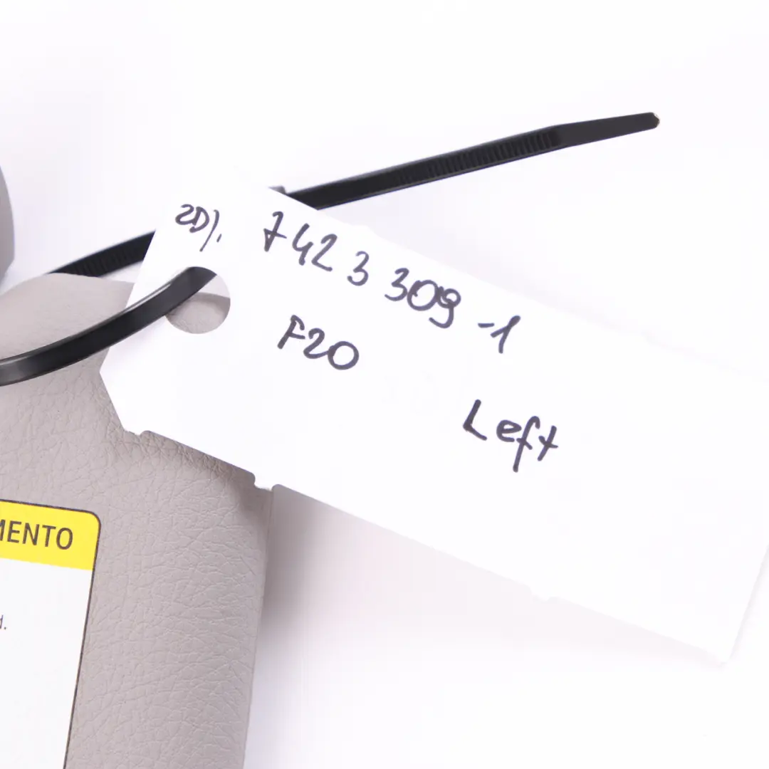 Sun Visor With Mirror Label Left Everestgrau Grey to BMW 1 Series 1 F20 F21 LCI with Part number 7423309 BMW 1 Series 1 F20 F21 LCI Sun Visor With Mirror Label Left Everestgrau Grey - SKU rhd-7423309-1 - Part number 7423309