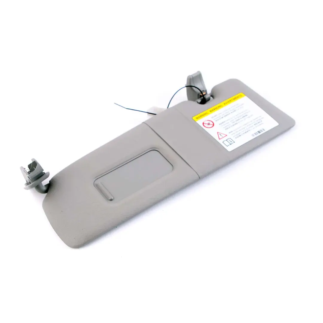 Sun Visor With Mirror Label Left Everestgrau Grey to BMW 1 Series 1 F20 F21 LCI with Part number 7423309 BMW 1 Series 1 F20 F21 LCI Sun Visor With Mirror Label Left Everestgrau Grey - SKU rhd-7423309-1 - Part number 7423309