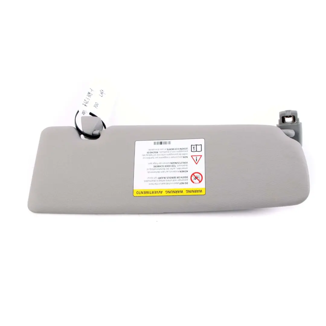BMW 1 Series 1 F20 F21 LCI Sun Visor With Mirror Label Left Everestgrau Grey - SKU rhd-7423309-1 - Part number 7423309