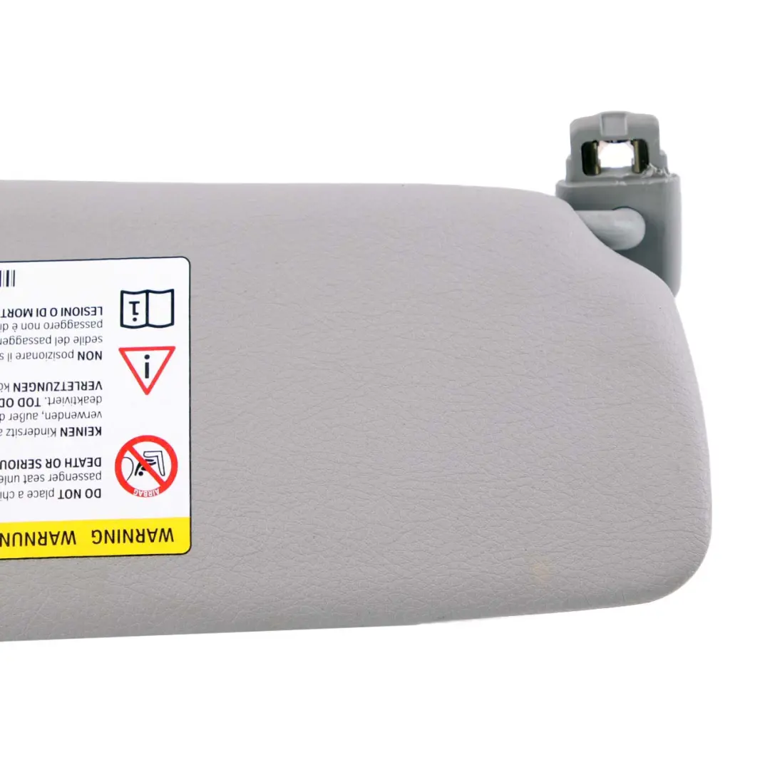 Sun Visor With Mirror Label Left Everestgrau Grey to BMW 1 Series 1 F20 F21 LCI with Part number 7423309 BMW 1 Series 1 F20 F21 LCI Sun Visor With Mirror Label Left Everestgrau Grey - SKU rhd-7423309-1 - Part number 7423309