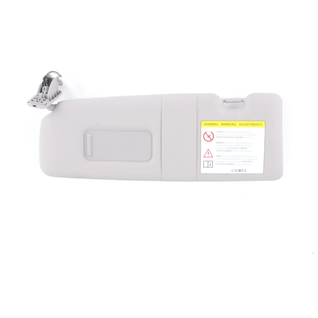 Sun Visor With Mirror Label Left Everestgrau Grey to BMW 1 Series F20 F21 with Part number 7423309 BMW 1 Series F20 F21 Sun Visor With Mirror Label Left Everestgrau Grey - SKU rhd-7423309-2 - Part number 7423309