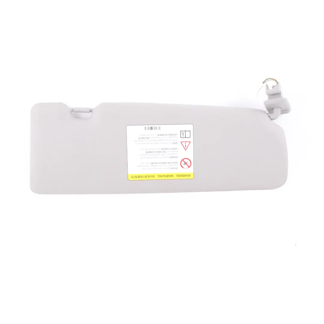 Sun Visor With Mirror Label Left Everestgrau Grey to BMW 1 Series F20 F21 with Part number 7423309 BMW 1 Series F20 F21 Sun Visor With Mirror Label Left Everestgrau Grey - SKU rhd-7423309-2 - Part number 7423309