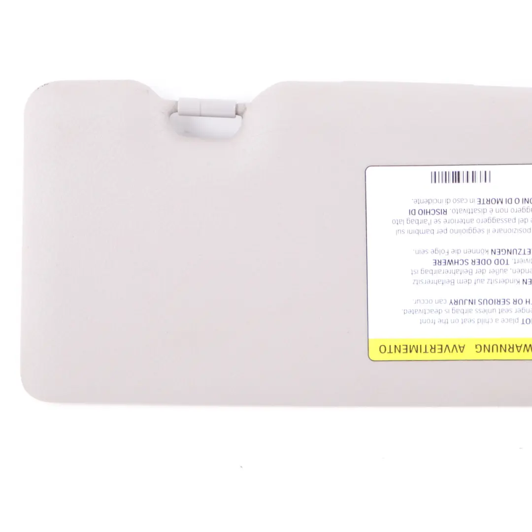 Sun Visor With Mirror Label Left Everestgrau Grey to BMW 1 Series F20 F21 with Part number 7423309 BMW 1 Series F20 F21 Sun Visor With Mirror Label Left Everestgrau Grey - SKU rhd-7423309-2 - Part number 7423309