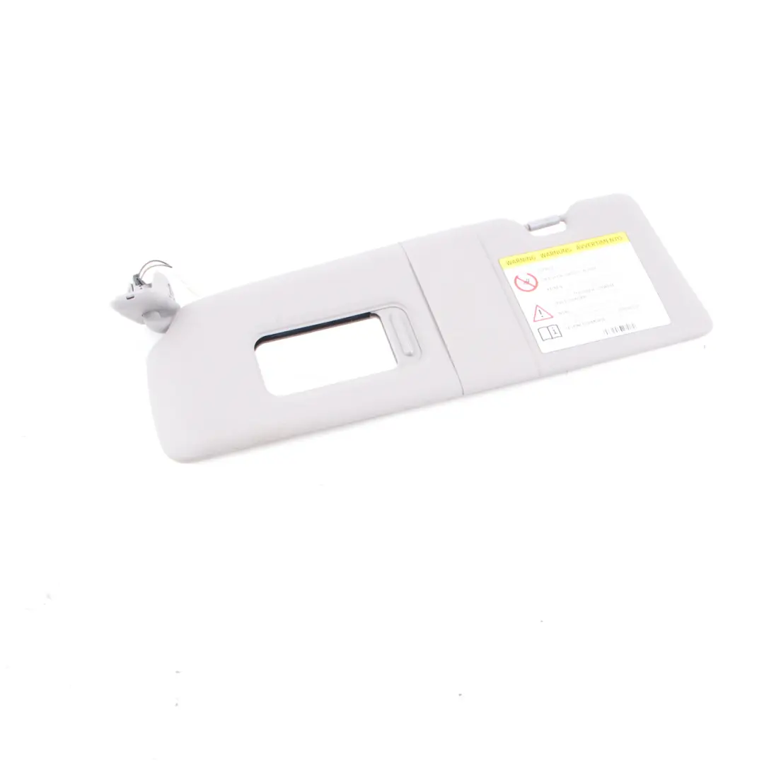 BMW 1 Series F20 F21 Sun Visor With Mirror Label Left Everestgrau Grey - SKU rhd-7423309-2 - Part number 7423309