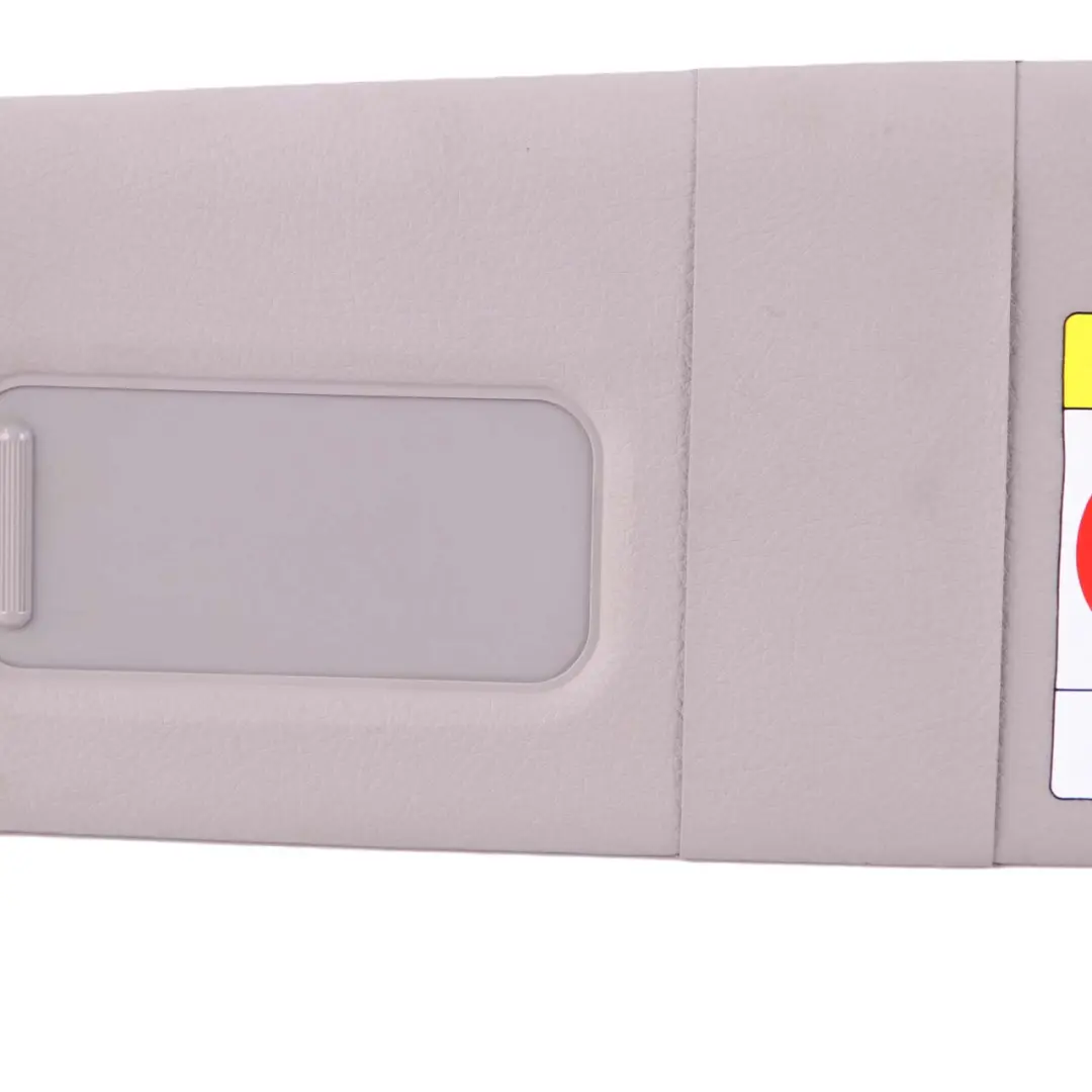 BMW 1 Series 1 F20 F21 LCI Sun Visor With Mirror Label Left Everestgrau Grey - SKU rhd-7423309 - Part number 7423309