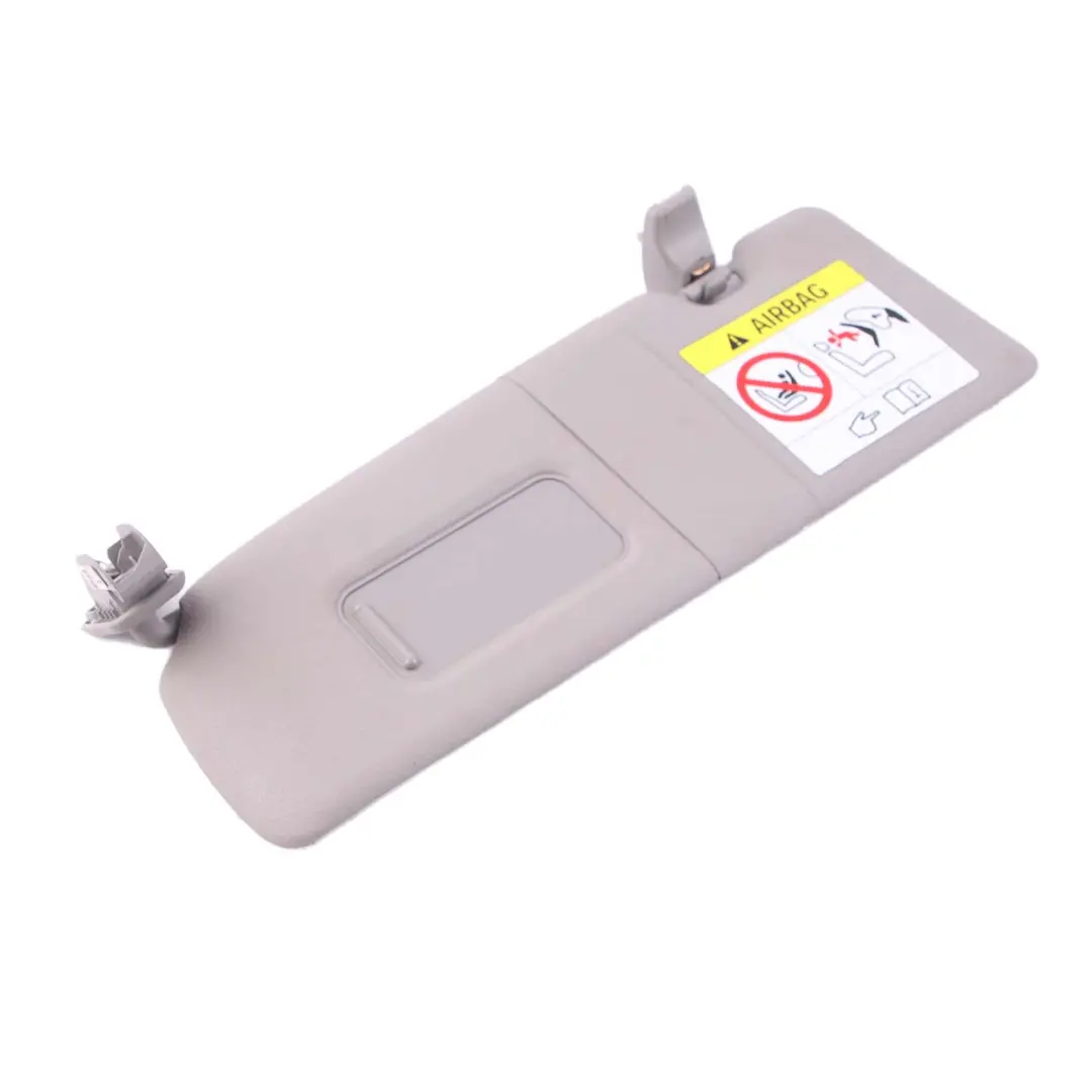 Sun Visor With Mirror Label Left Everestgrau Grey to BMW 1 Series 1 F20 F21 LCI with Part number 7423309 BMW 1 Series 1 F20 F21 LCI Sun Visor With Mirror Label Left Everestgrau Grey - SKU rhd-7423309 - Part number 7423309