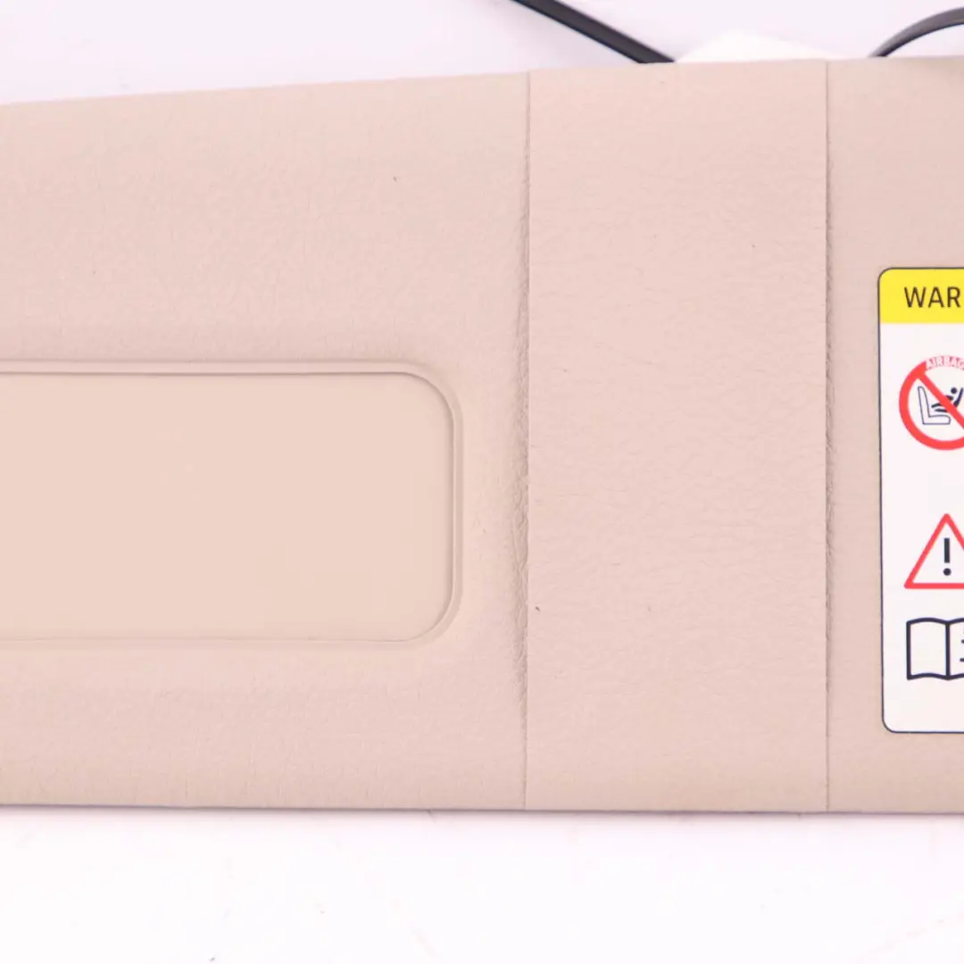 Sun Visor BMW F20 F21 LCI Mirror Label Left Roofliner Oyster to with Part number 7423311 Sun Visor BMW F20 F21 LCI Mirror Label Left Roofliner Oyster - SKU rhd-7423311 - Part number 7423311