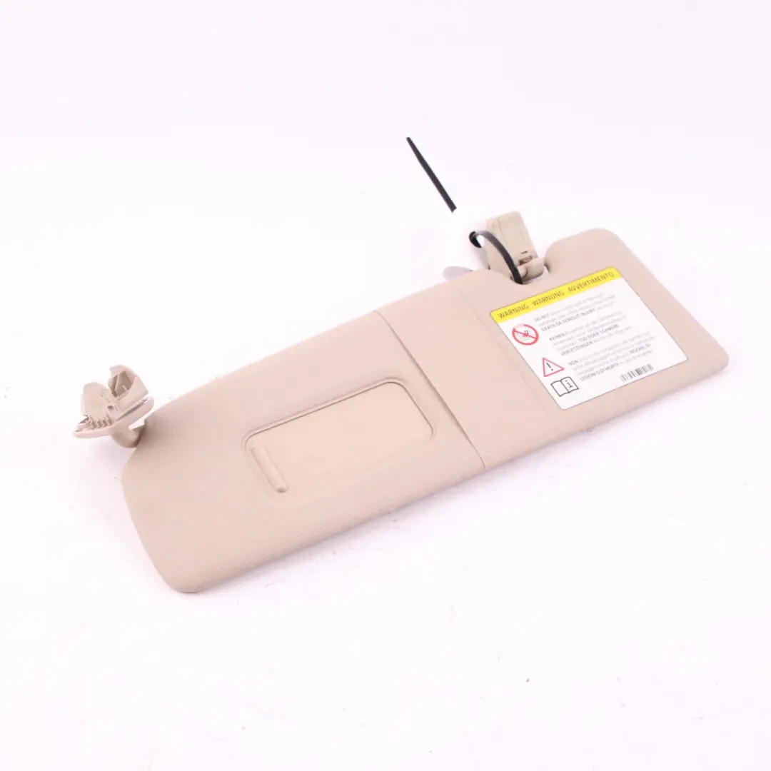 Sun Visor BMW F20 F21 LCI Mirror Label Left Roofliner Oyster to with Part number 7423311 Sun Visor BMW F20 F21 LCI Mirror Label Left Roofliner Oyster - SKU rhd-7423311 - Part number 7423311