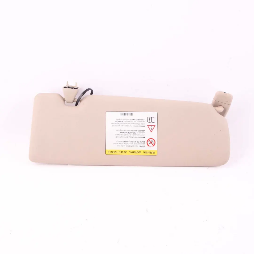 Sun Visor BMW F20 F21 LCI Mirror Label Left Roofliner Oyster to with Part number 7423311 Sun Visor BMW F20 F21 LCI Mirror Label Left Roofliner Oyster - SKU rhd-7423311 - Part number 7423311
