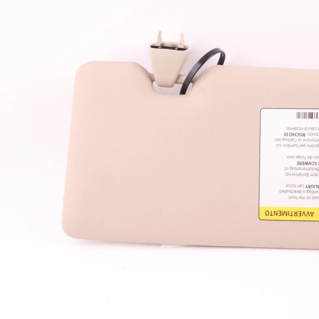  Sun Visor BMW F20 F21 LCI Mirror Label Left Roofliner Oyster - SKU rhd-7423311 - Part number 7423311