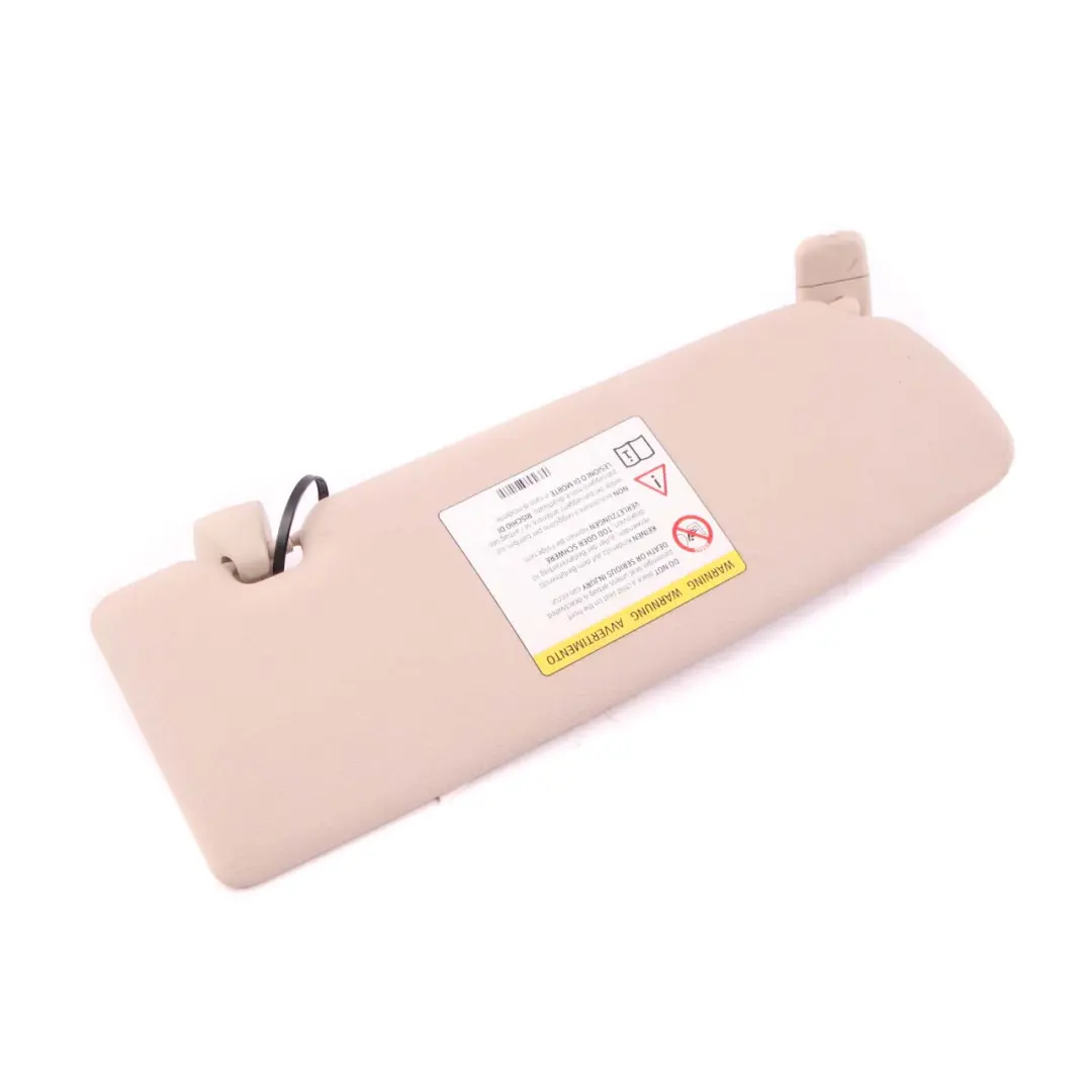 Sun Visor BMW F20 F21 LCI Mirror Label Left Roofliner Oyster to with Part number 7423311 Sun Visor BMW F20 F21 LCI Mirror Label Left Roofliner Oyster - SKU rhd-7423311 - Part number 7423311